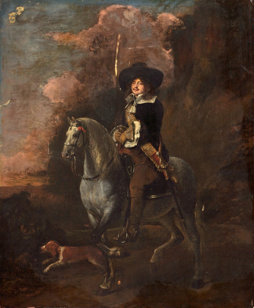 Cavalier on a Grey Horse, c.1660 by Abraham Pietersz. van Kalraet