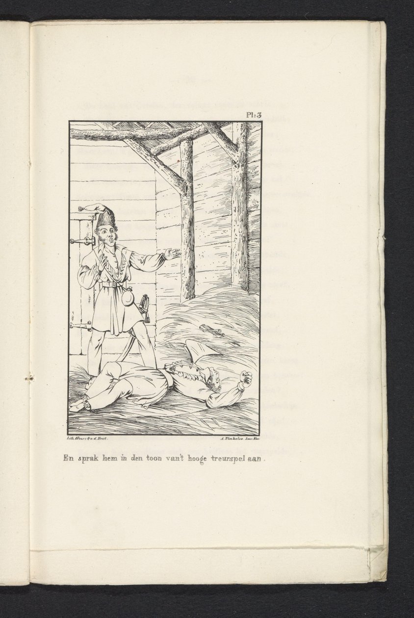 Journey of the Eighty People of Luik to Tervuren (plate 3), 1830 by Abraham Vinkeles