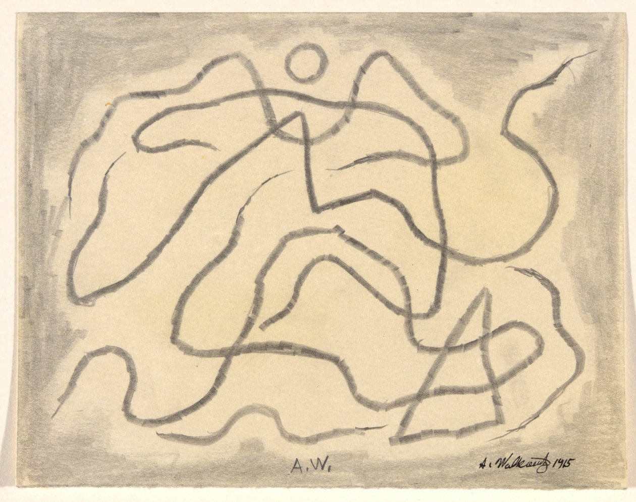 Rhythmic Lines (Abstraction) by Abraham Walkowitz