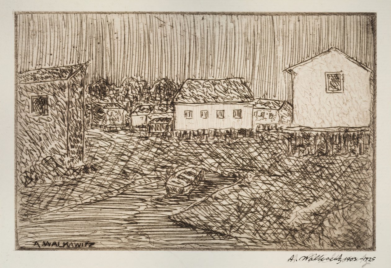 Street Scene, Building, or Portrait by Abraham Walkowitz