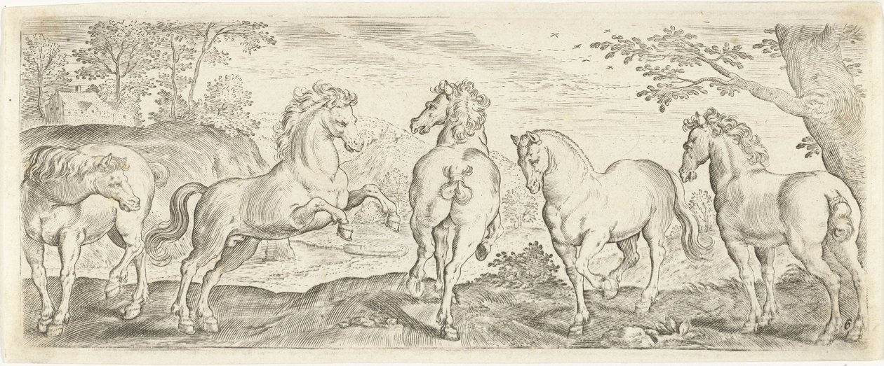 Horses by Abraham de Bruyn (possibly)