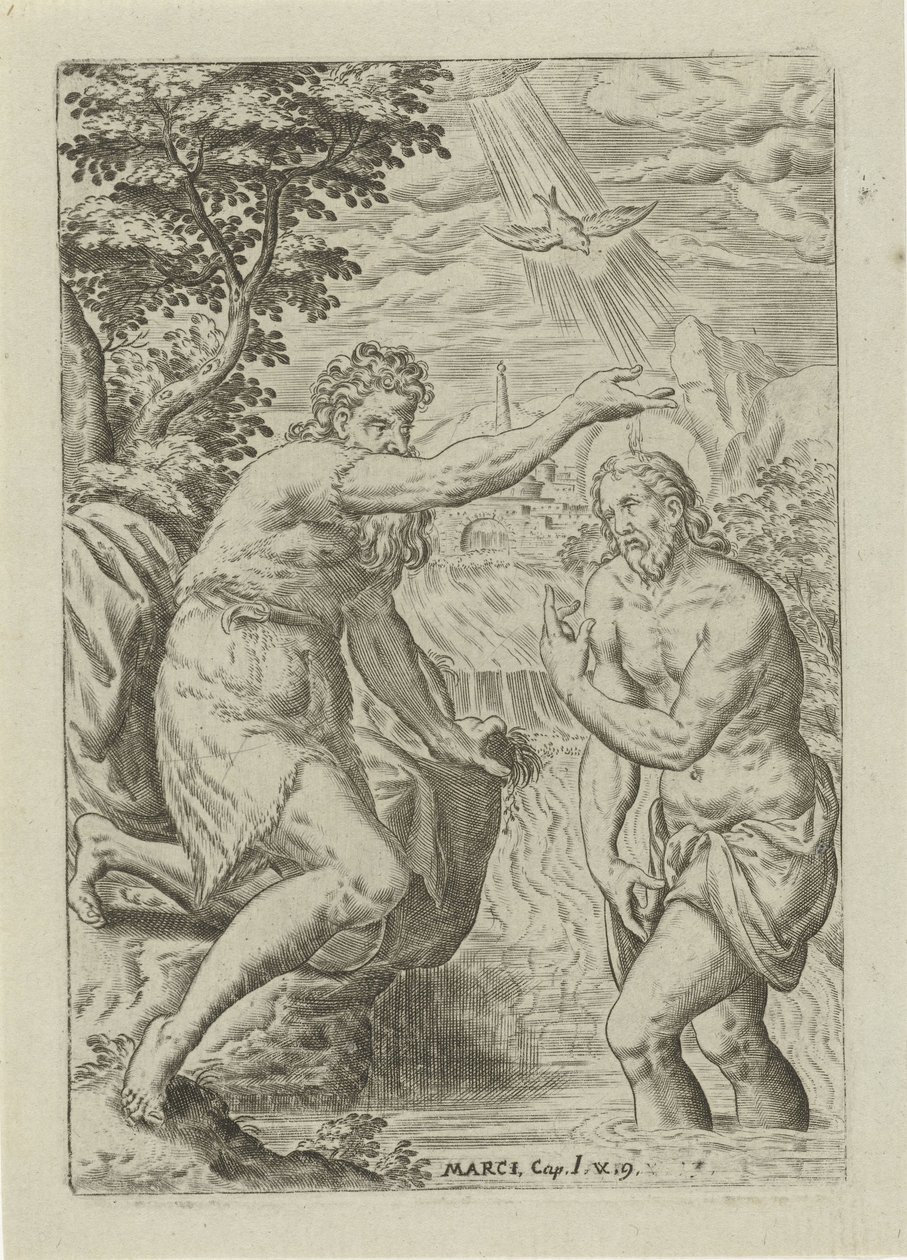 Baptism of Christ by Abraham de Bruyn