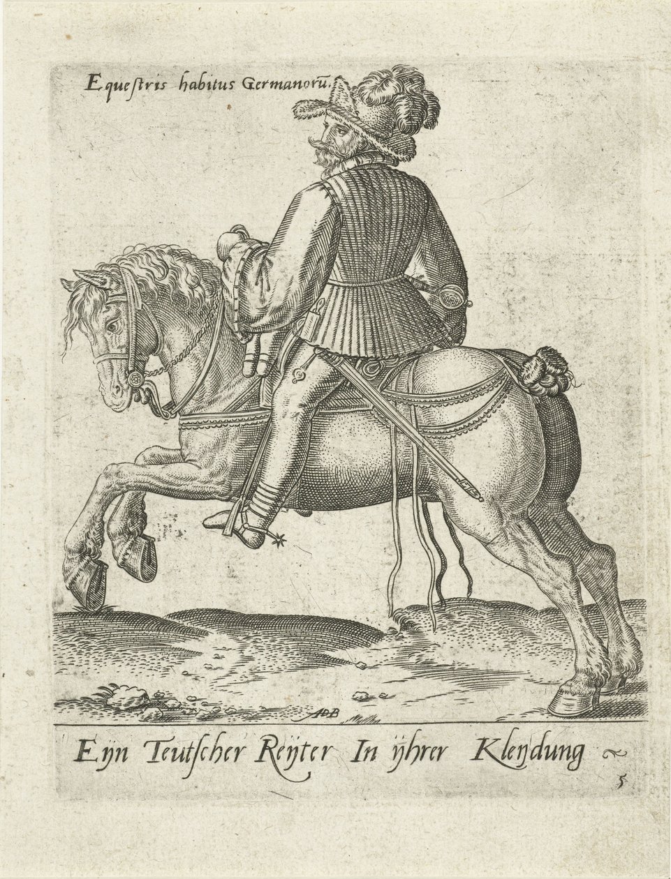 German Rider by Abraham de Bruyn