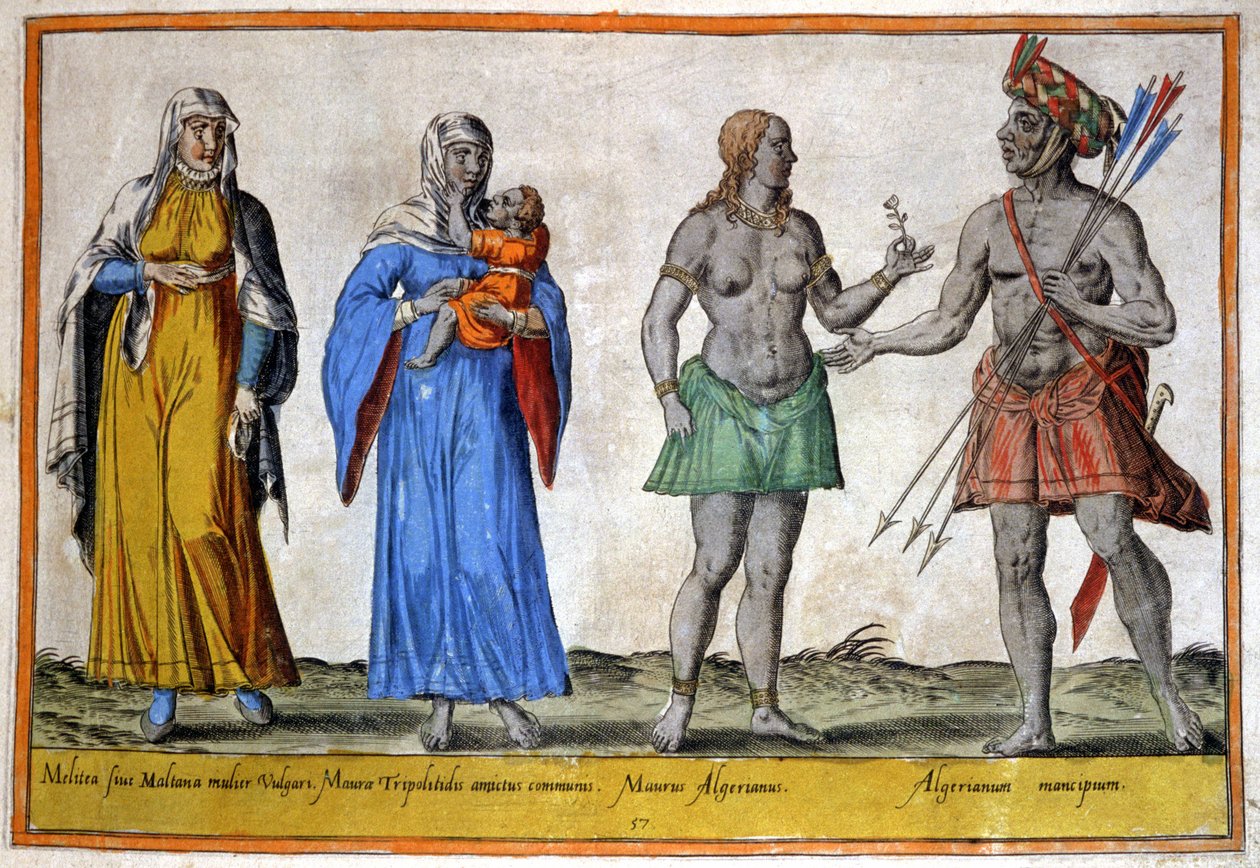 Indigenous people of North Africa, c.1580 by Abraham de Bruyn