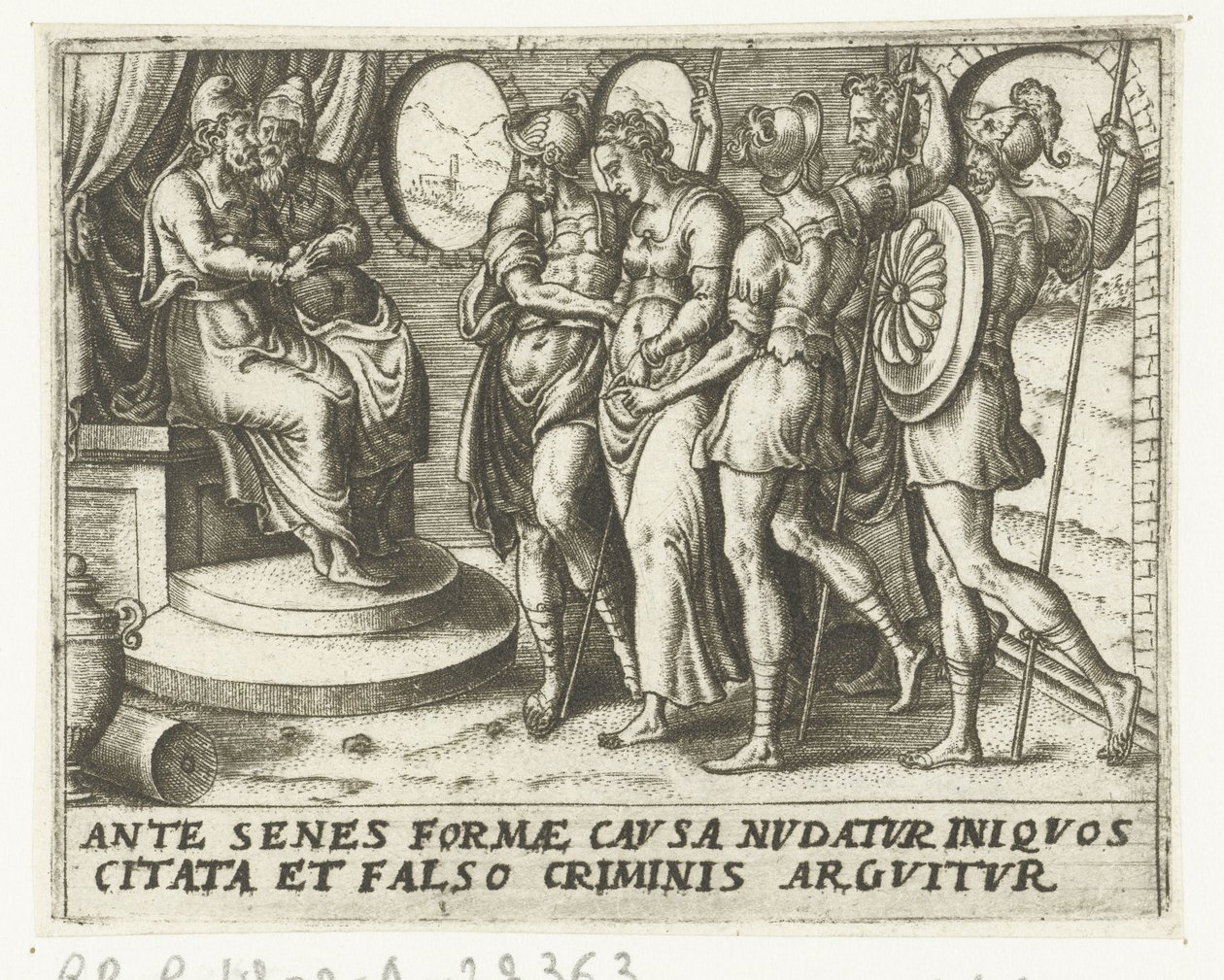 Susanna Before the Judges by Abraham de Bruyn