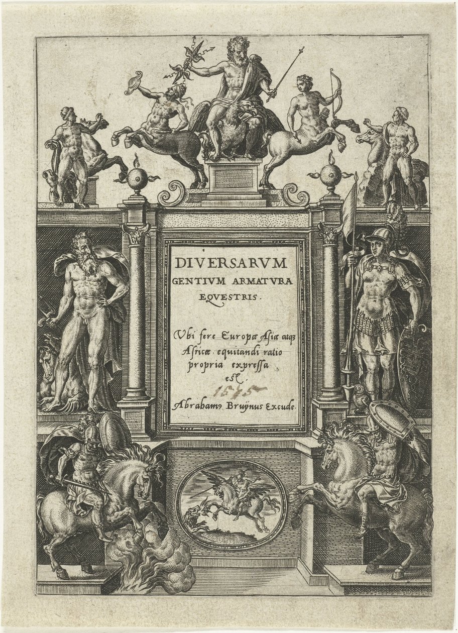 Title Page for Omnium Pene Europae, Asiae, Aphricae, Americae Gentium Habitus by Abraham de Bruyn