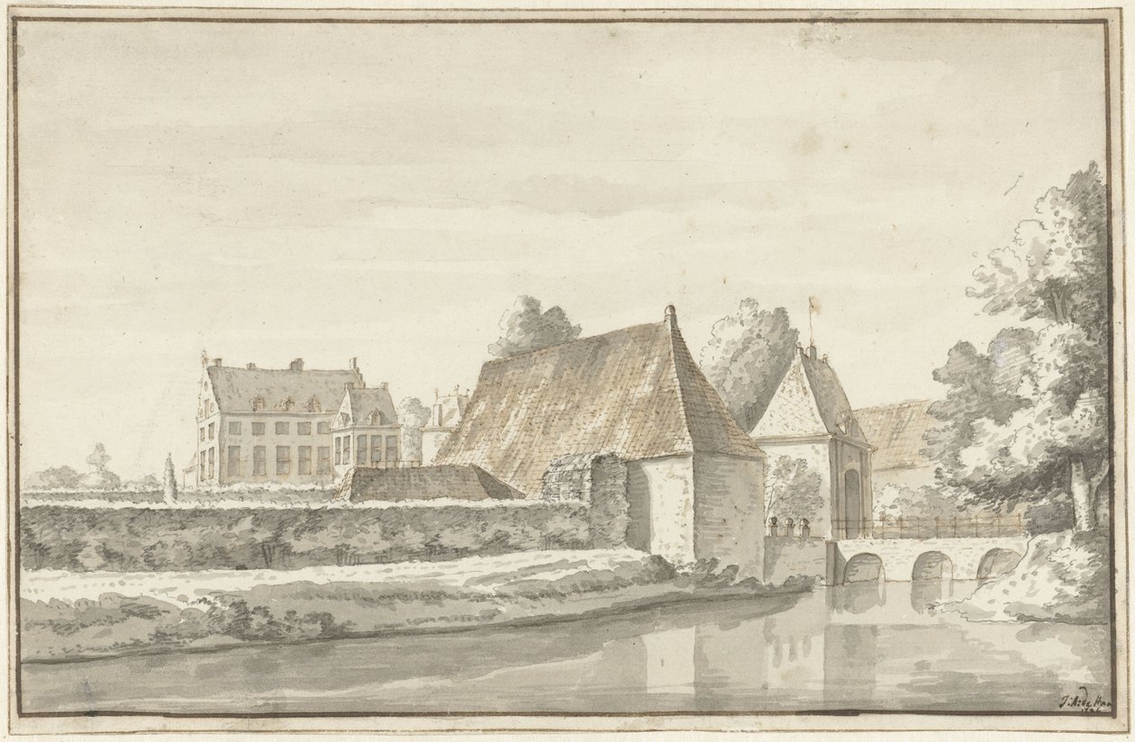 The House at Dort, Near Gorssel by Abraham de Haen (II)