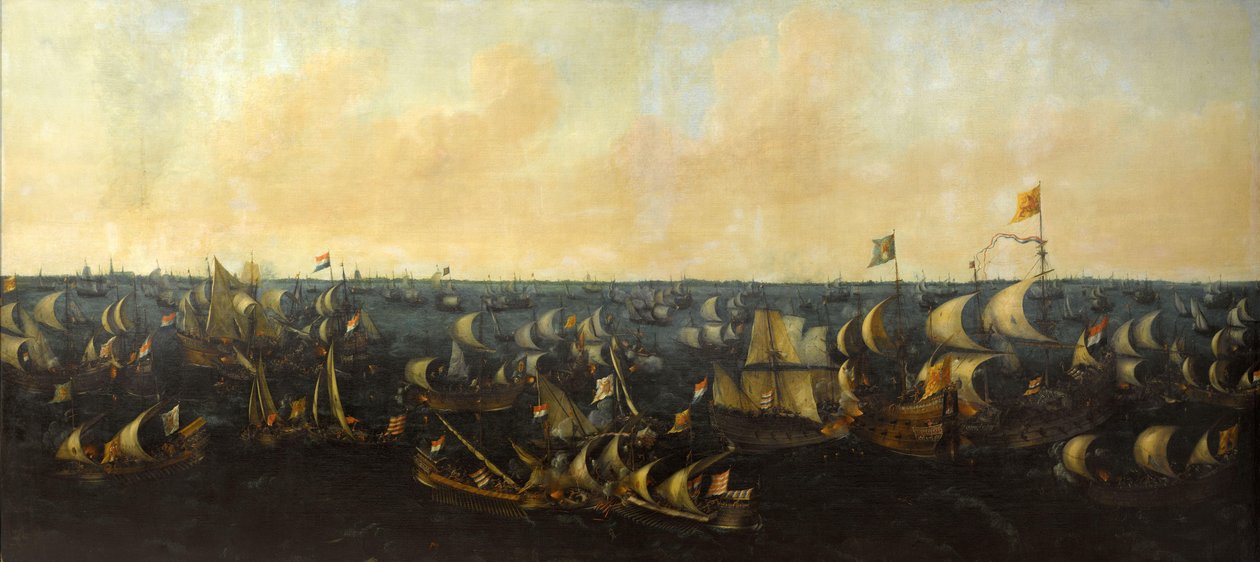 The Battle of the Zuider Zee, 6 October 1573 by Abraham de Verwer