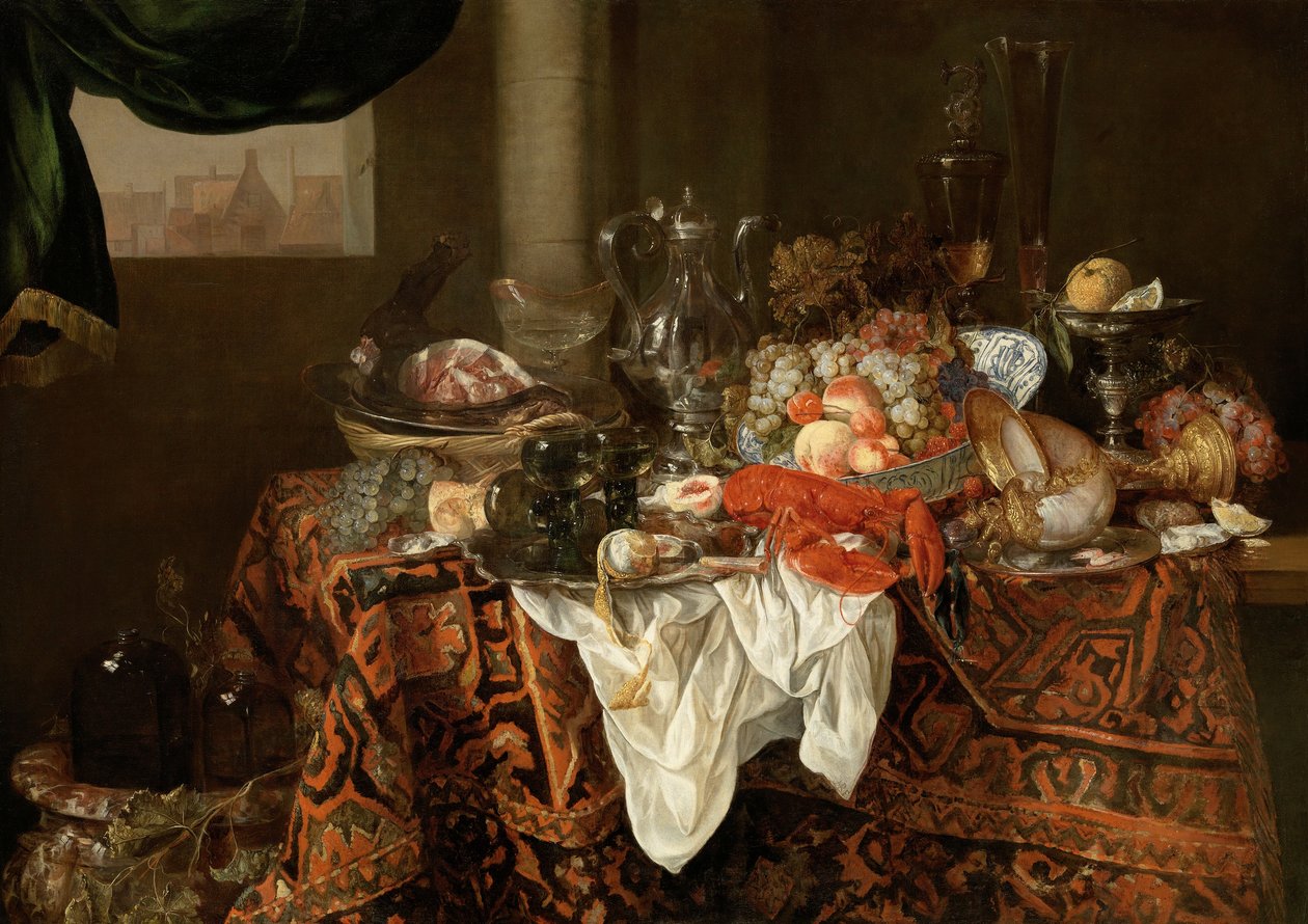 Banquet Still Life by Abraham van Beijeren