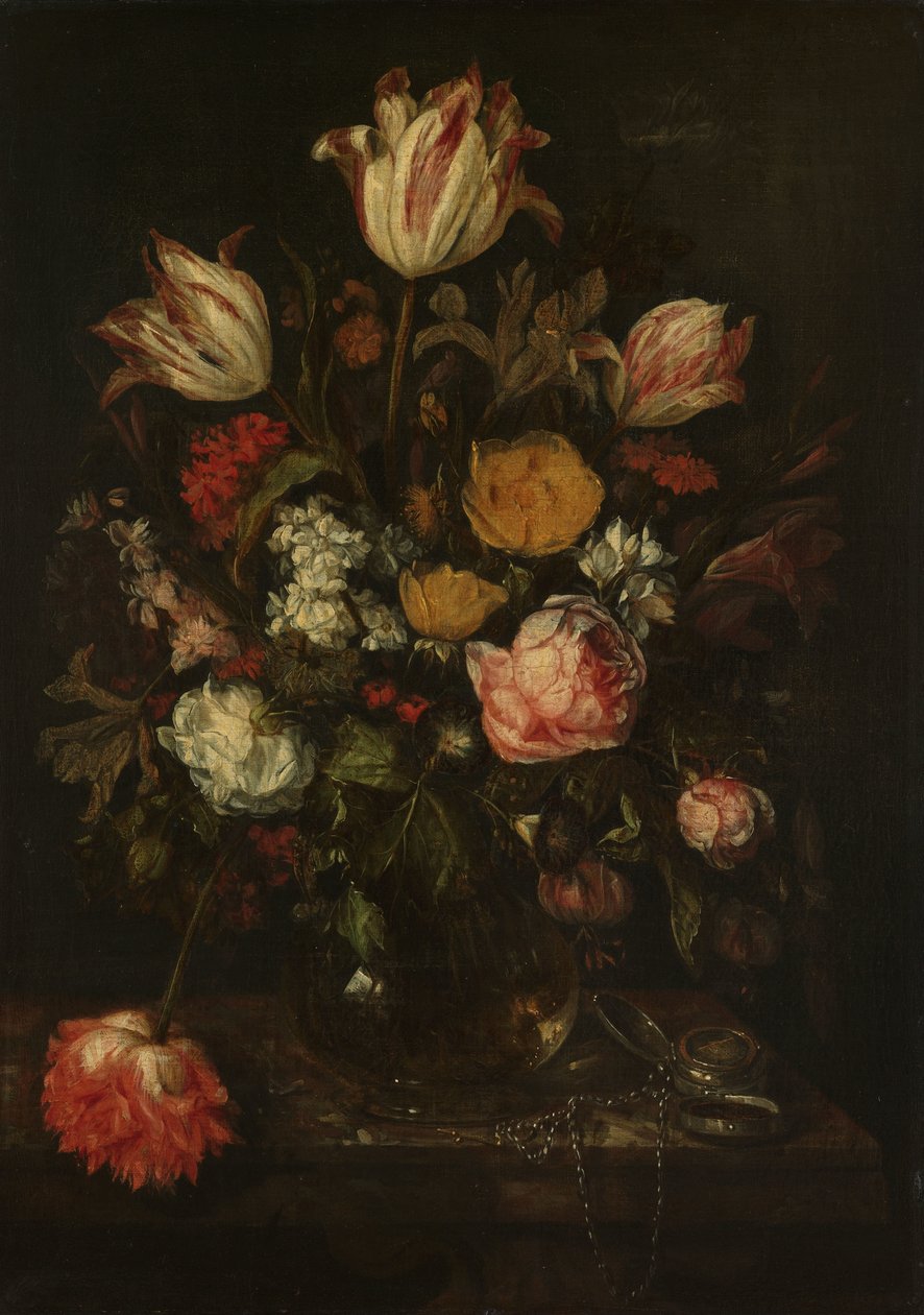 Still Life with Flowers by Abraham van Beyeren