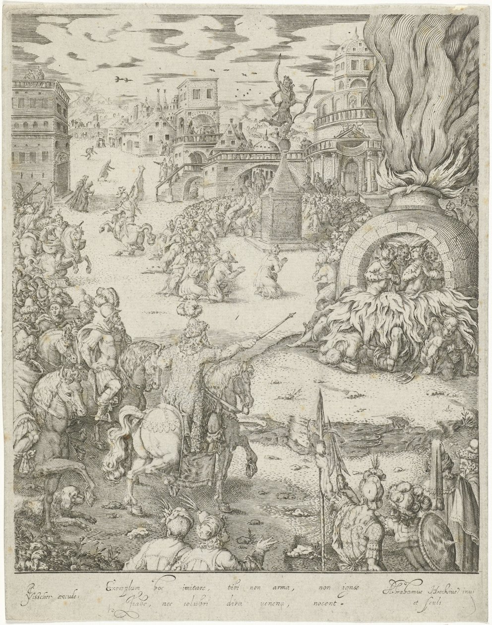 Shadrach, Meshach, and Abednego in the Fiery Furnace by Abraham van den Hecken