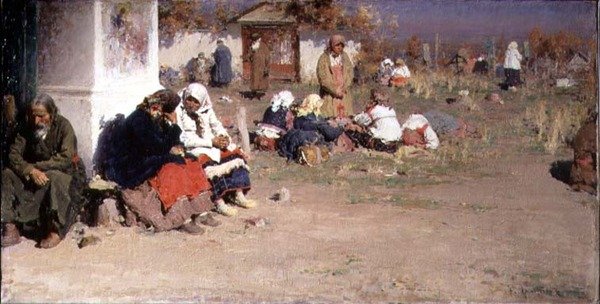 Radonice Before Mass by Abram Efimovich Arkhipov