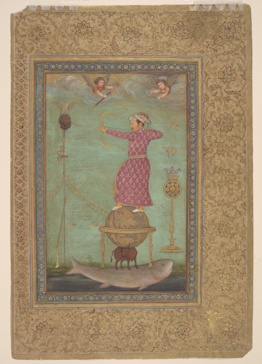 Jahangir Shooting the Head of Malik Ambar, Early 17th Century by Abu