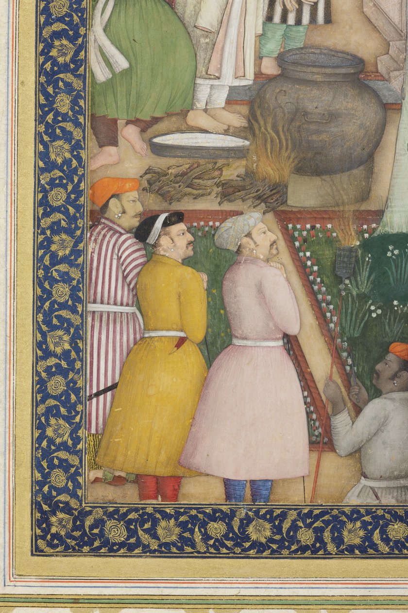 Emperor Jahangir with Holy Men in a Garden (detail) by Abul Hassan Ghaffari