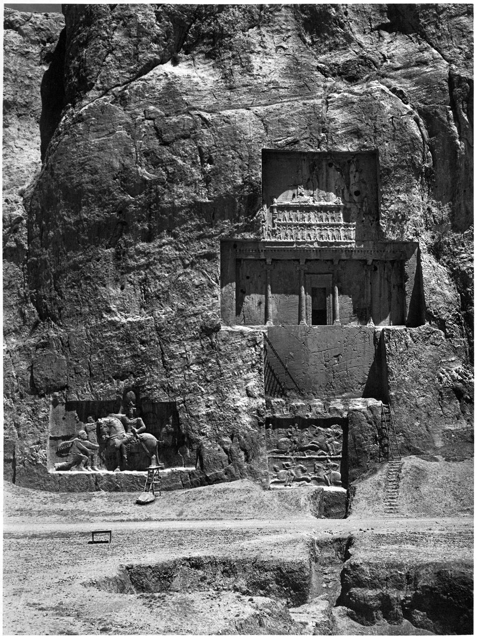 The Rock-Cut Tomb of Artaxerxes I, c.466-464 BC, with a Sasanian Relief Below Depicting Shapur I