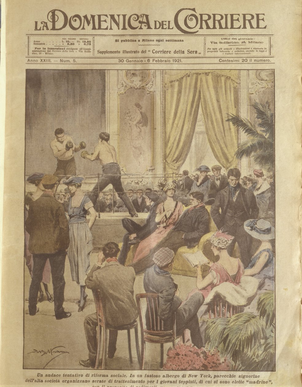 New York party for young people to be redeemed by Achille Beltrame