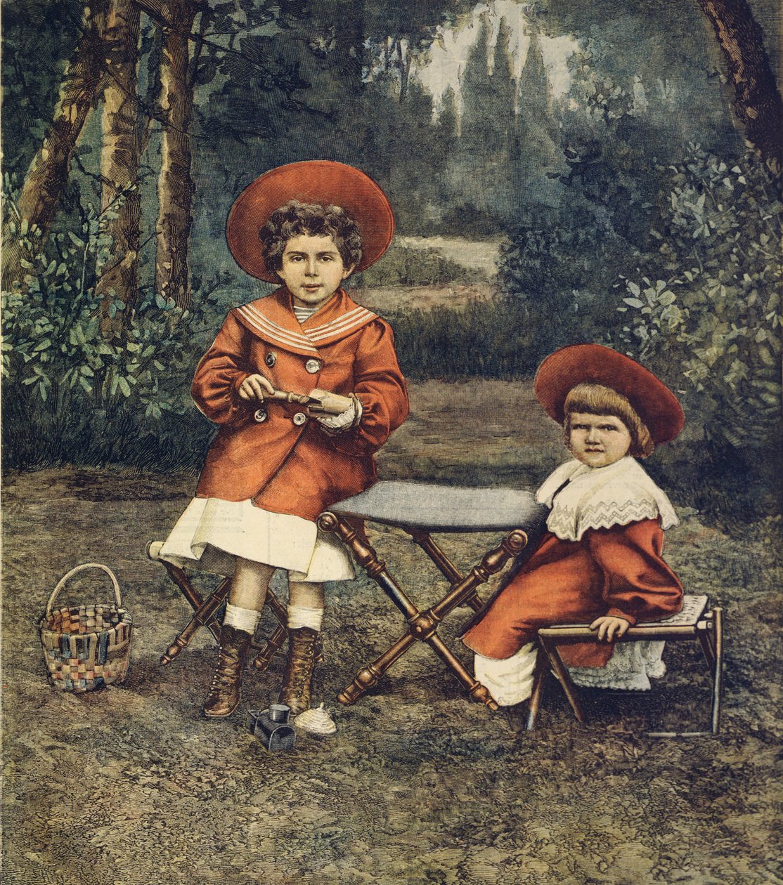Princesses Jolanda and Mafalda, King