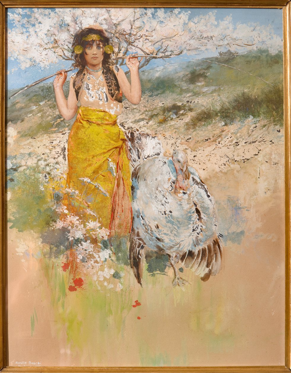 The Guardian of Turkeys by Achille Boschi