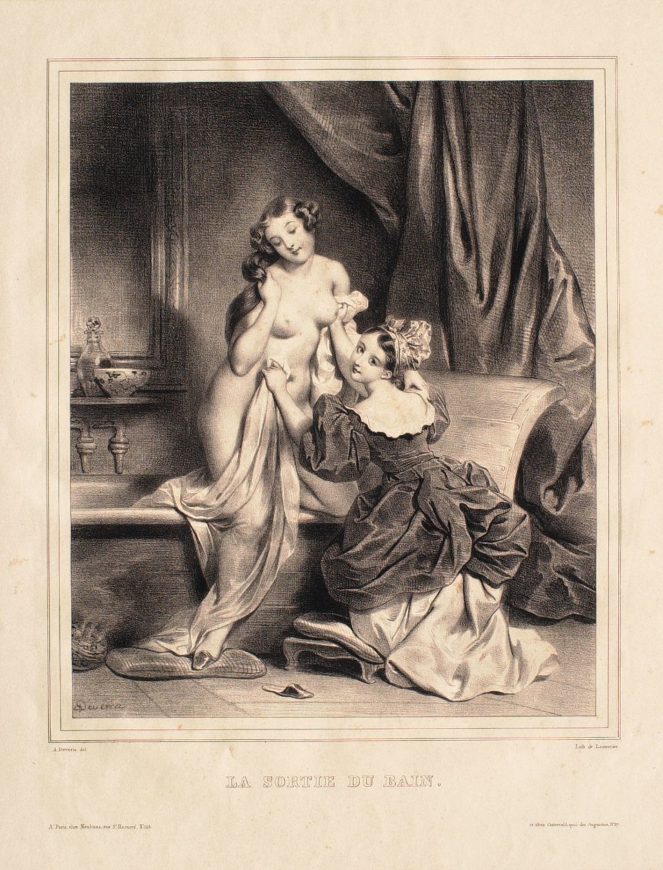 Leaving the Bath by Achille Devéria
