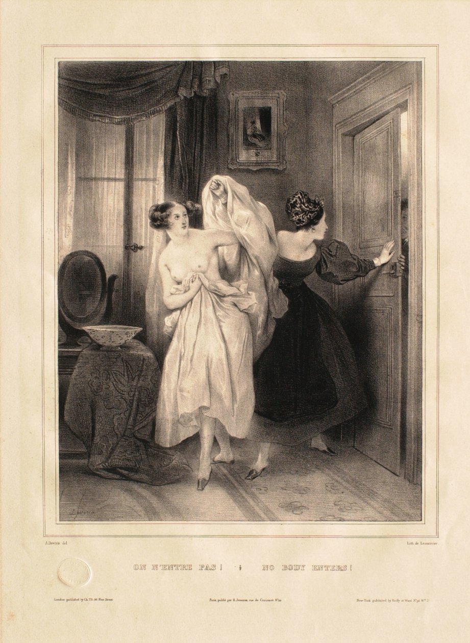 Nobody Enters! by Achille Devéria