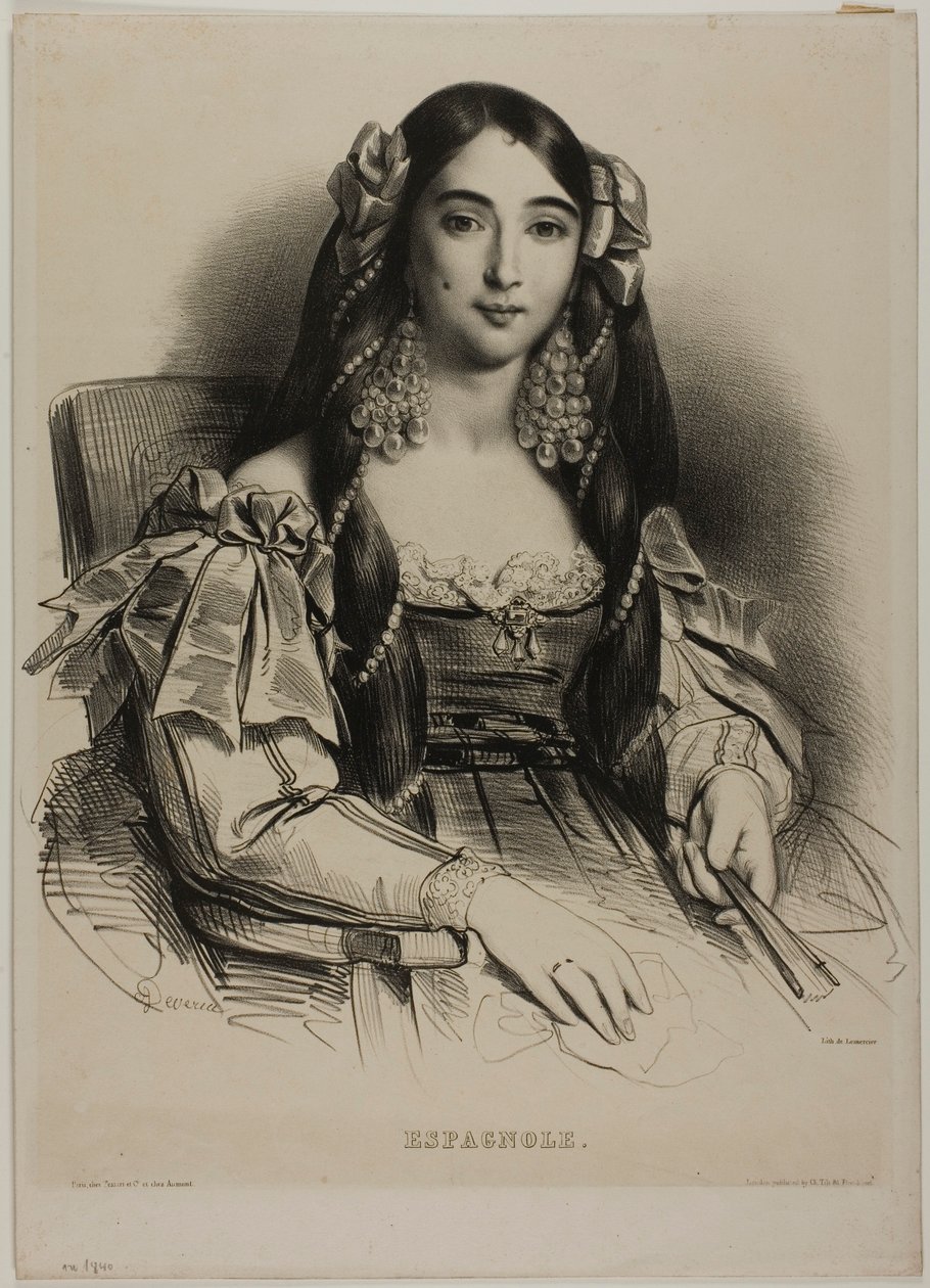Portrait of a Spanish Woman by Achille Devéria