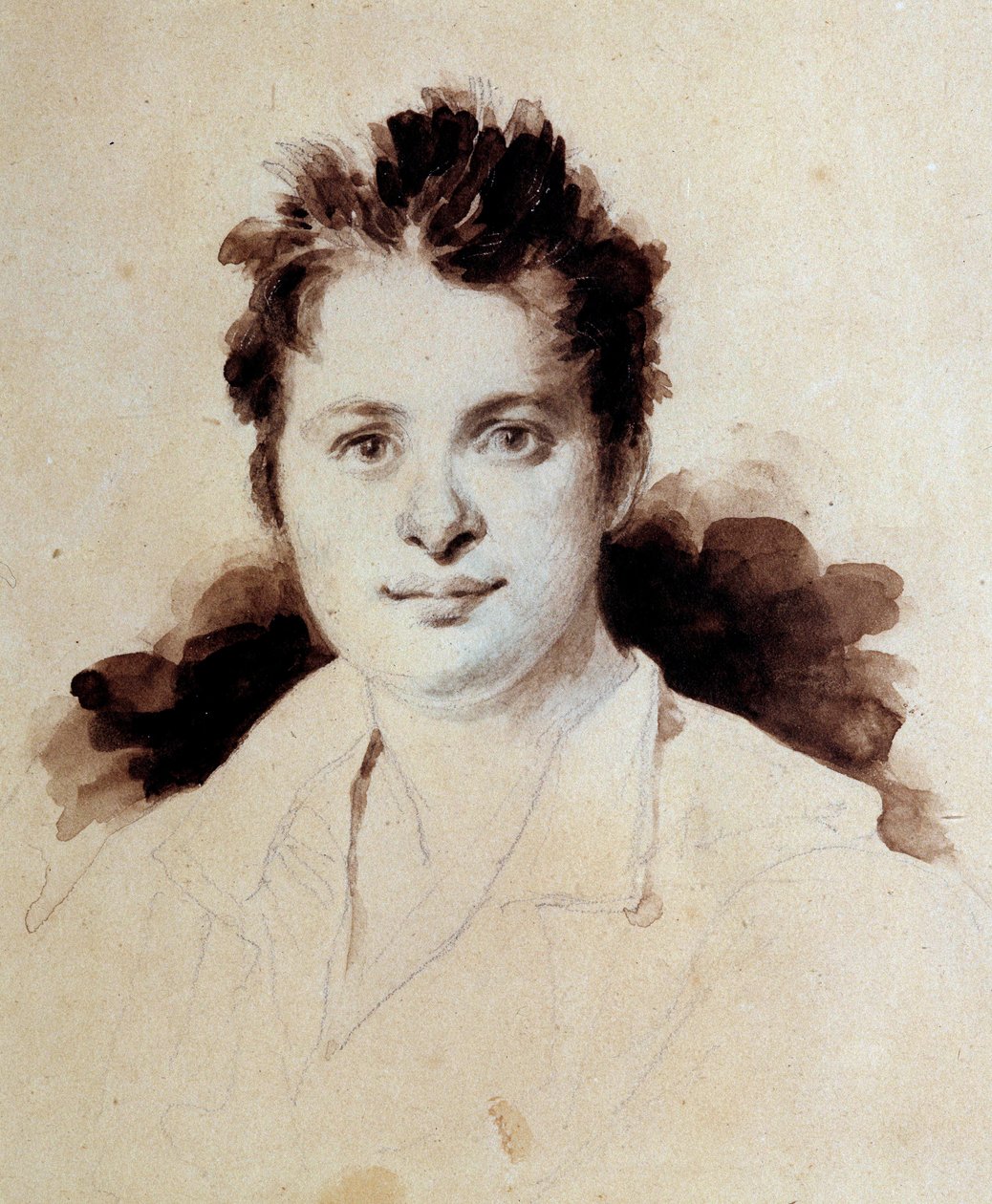 Portrait of the French Writer Honore de Balzac by Achille Devéria