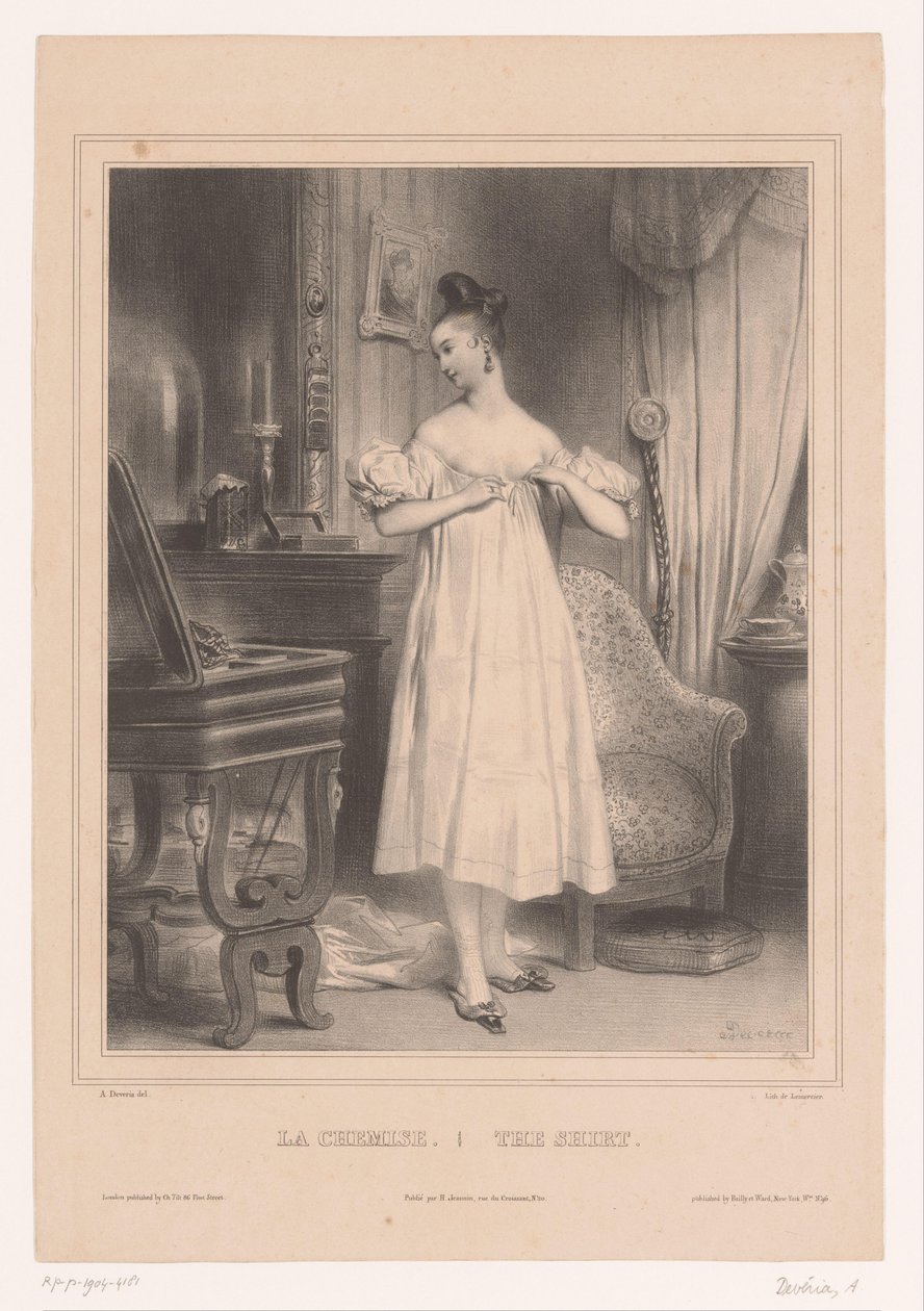 Young Woman in Her Undershirt (The Shirt) (Women