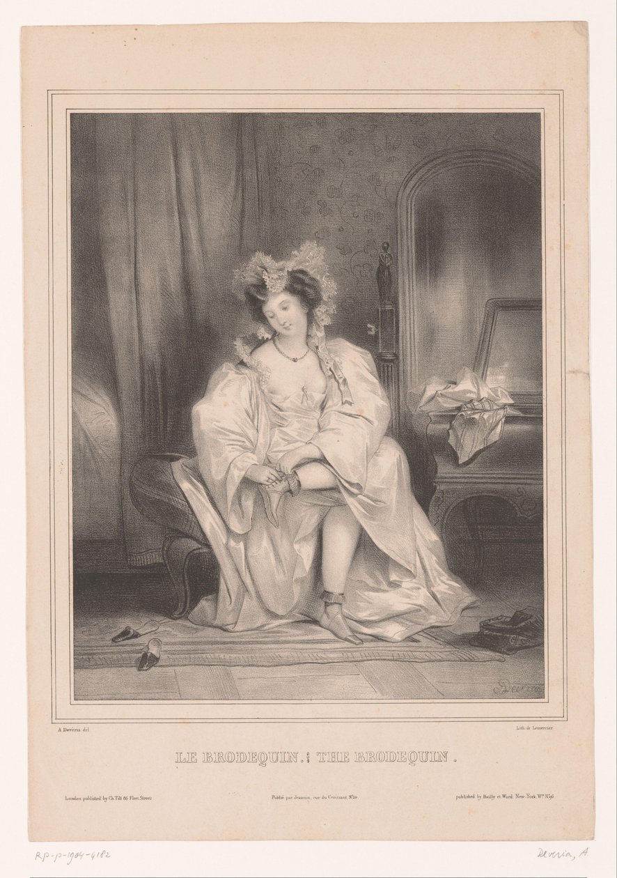 Young Woman Removing Brodequin (Women