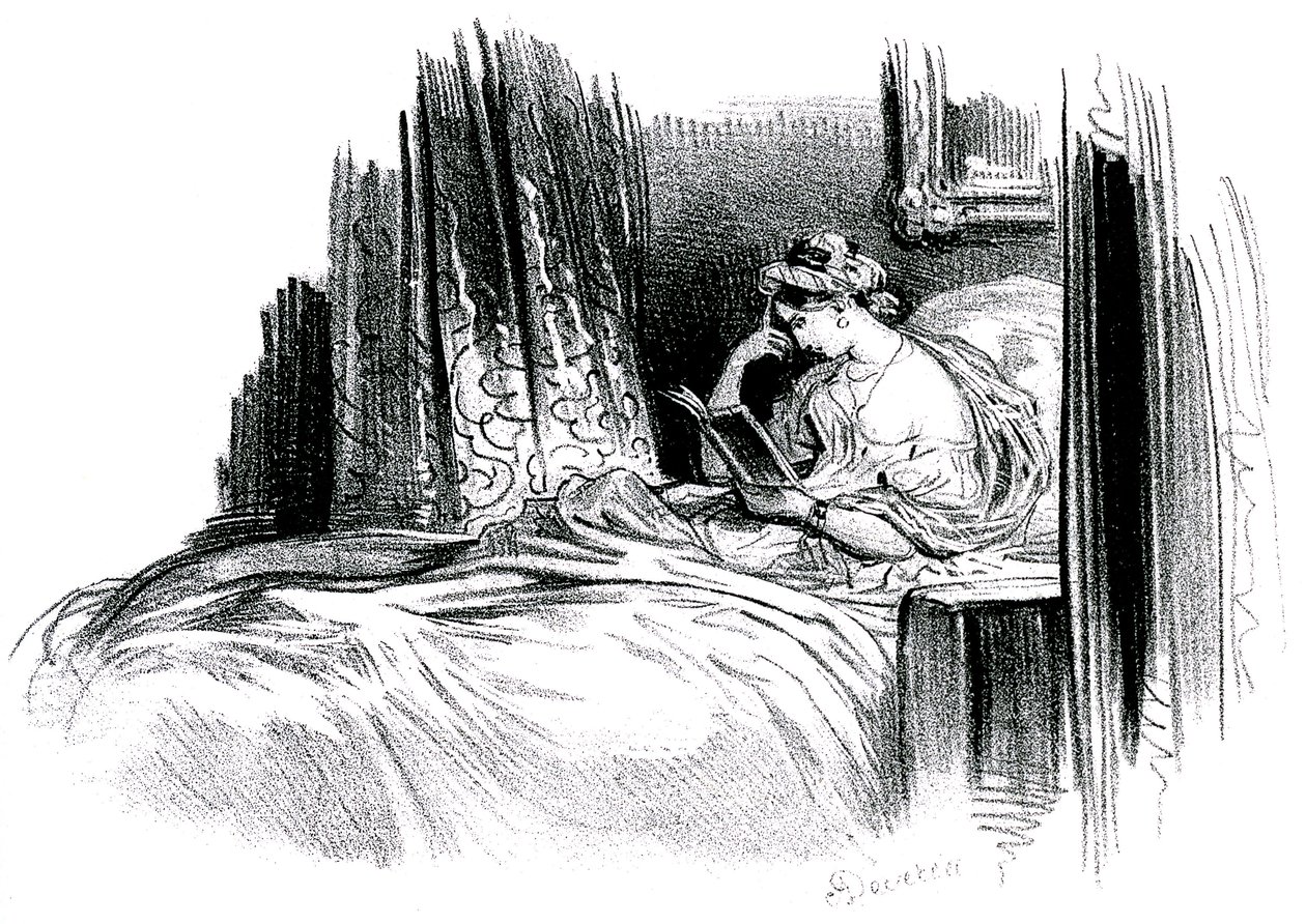 Madame Bovary for the novel by Gustave Flaubert by Achille Devéria