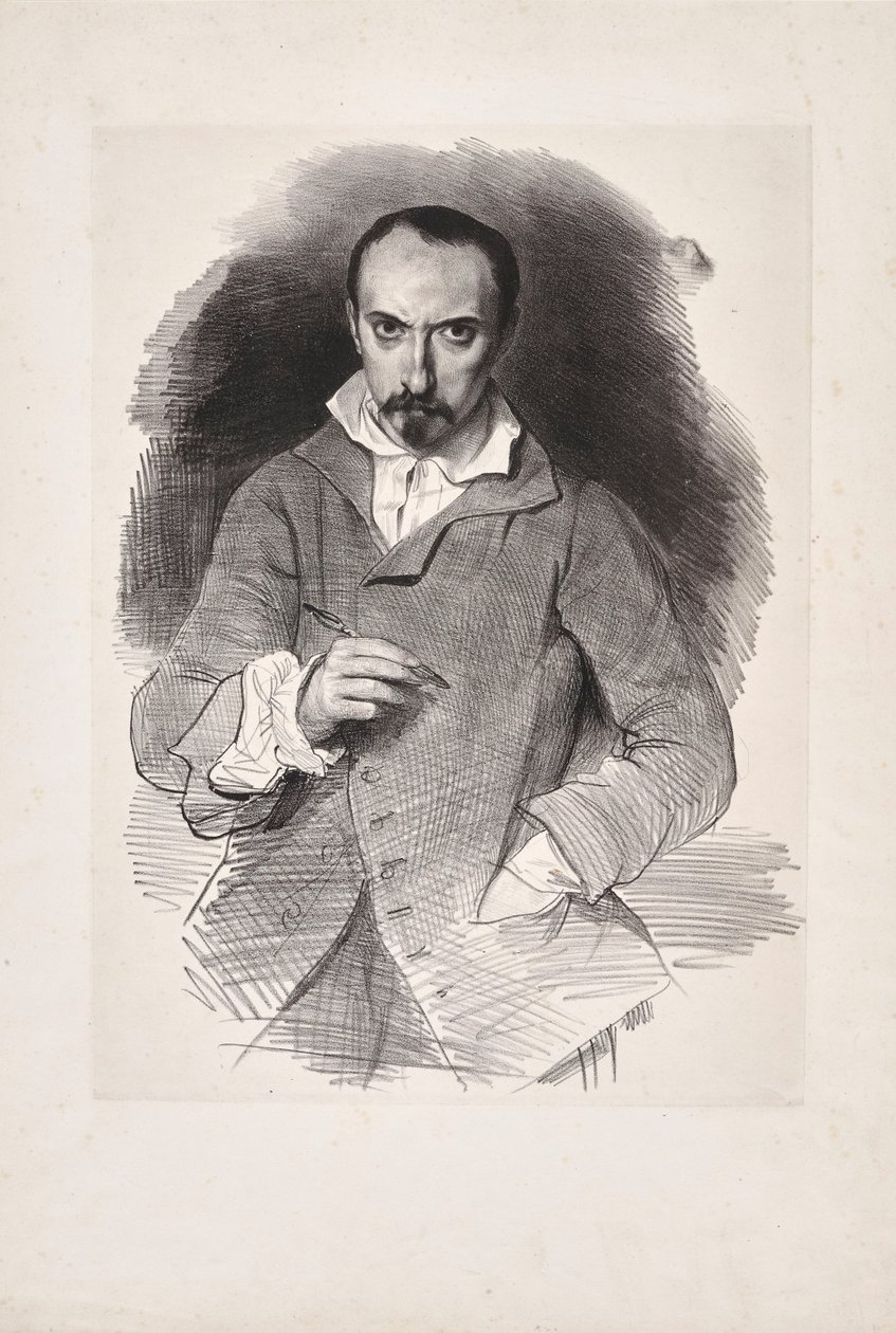 Self-Portrait, Second quarter of the 19th century by Achille Devéria