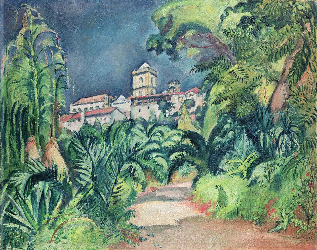 Gardens of the University of Coimbra, Portugal by Achille Emile Othon Friesz