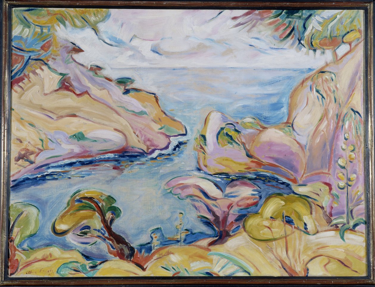 La Calanque de Figuerolles a La Ciotat by Achille Emile Othon Friesz