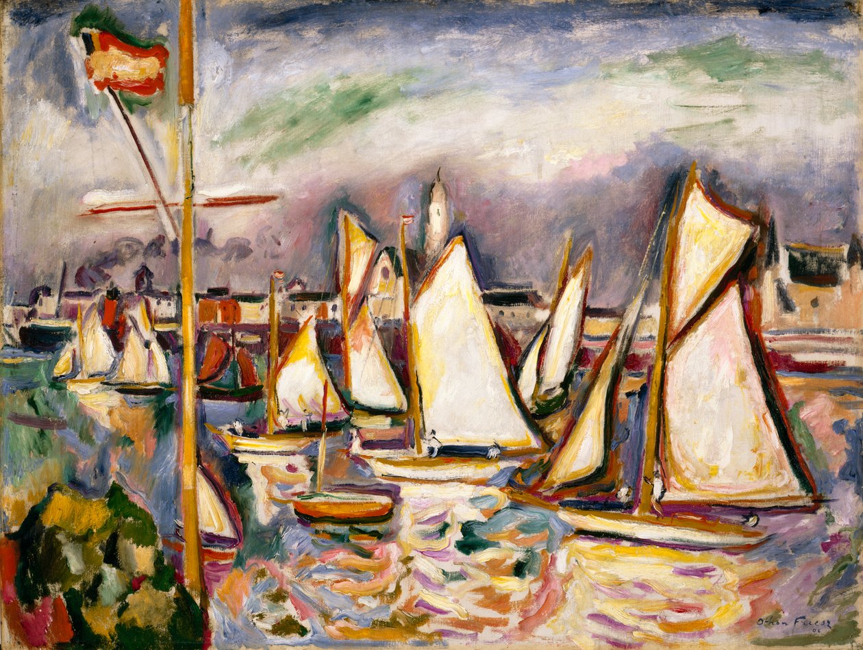 The Regatta at Antwerp by Achille Emile Othon Friesz