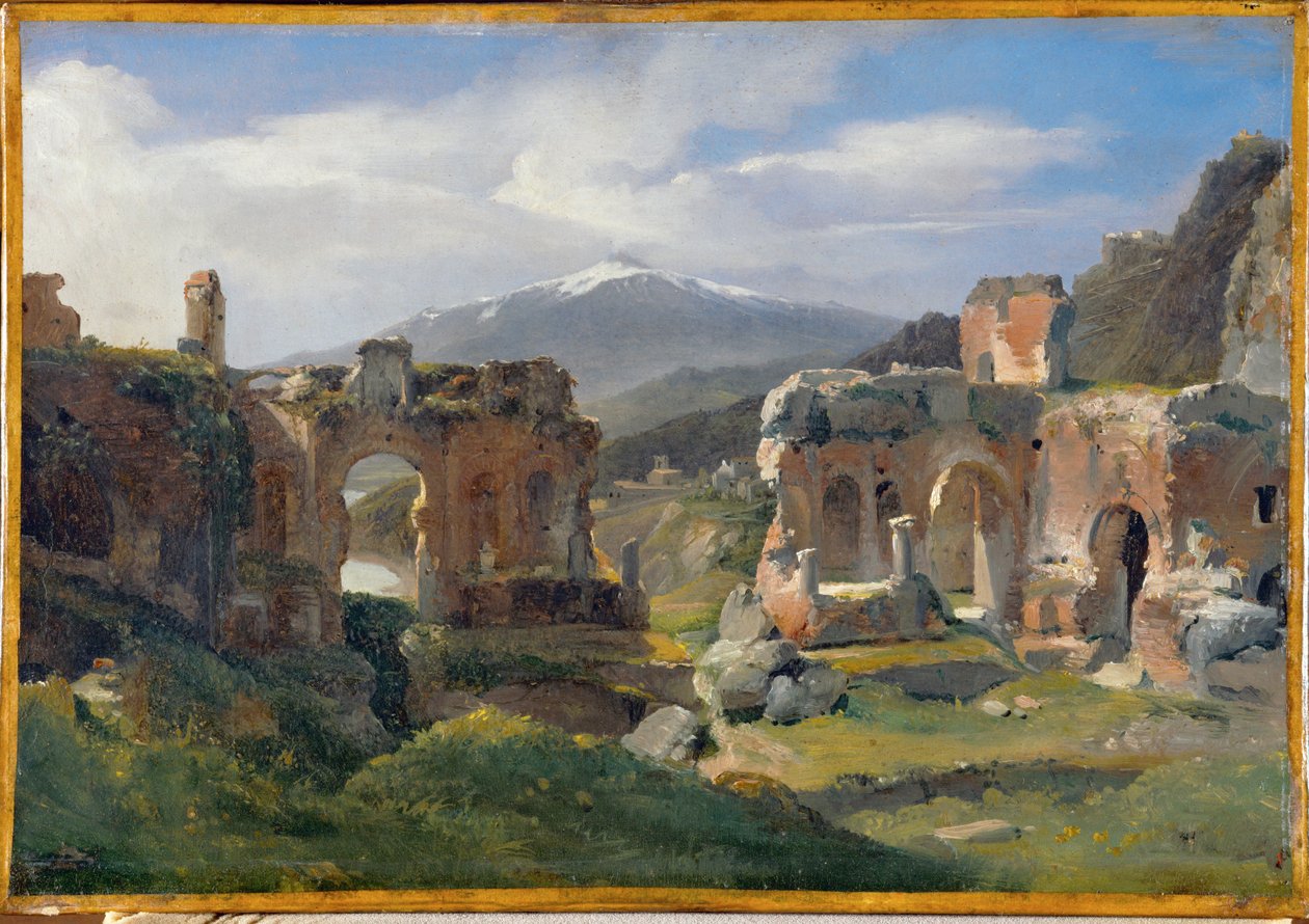 Ruins of the Theatre at Taormina by Achille Etna Michallon
