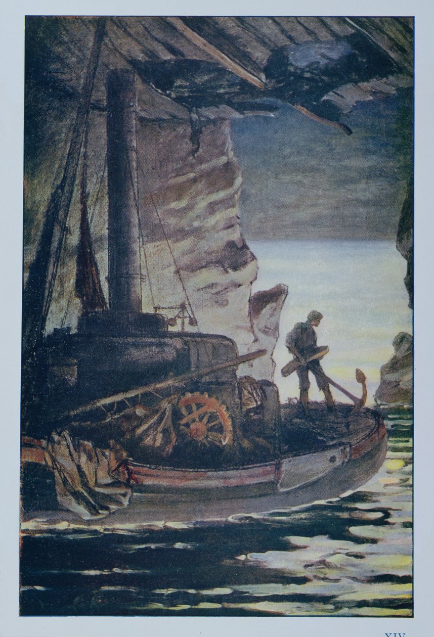 Illustration from Les Travailleurs de la Mer by Victor Hugo by Achille Granchi Taylor