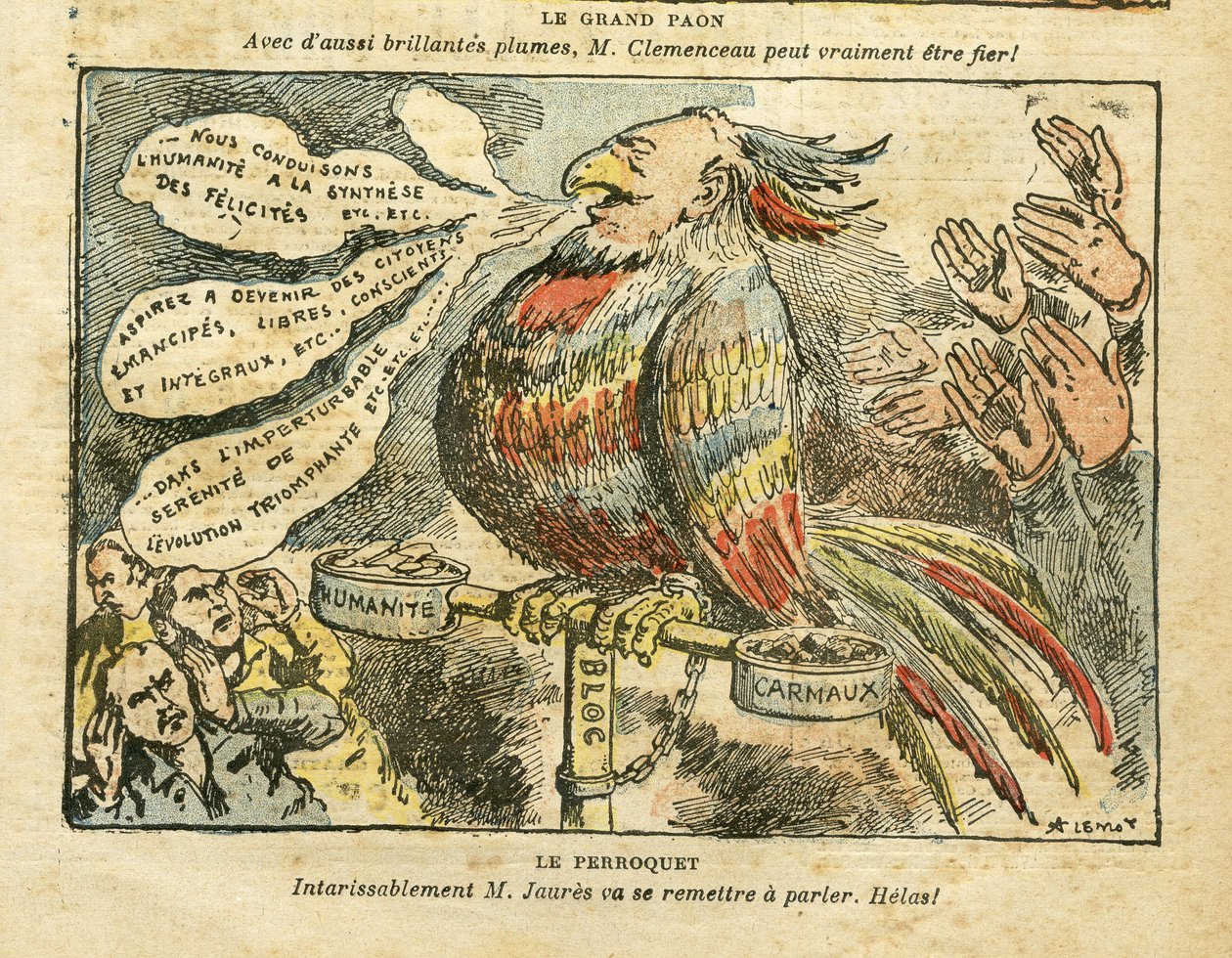 Illustration by Achille Lemot in Le Pelerin - The Great Peacock by Achille Lemot