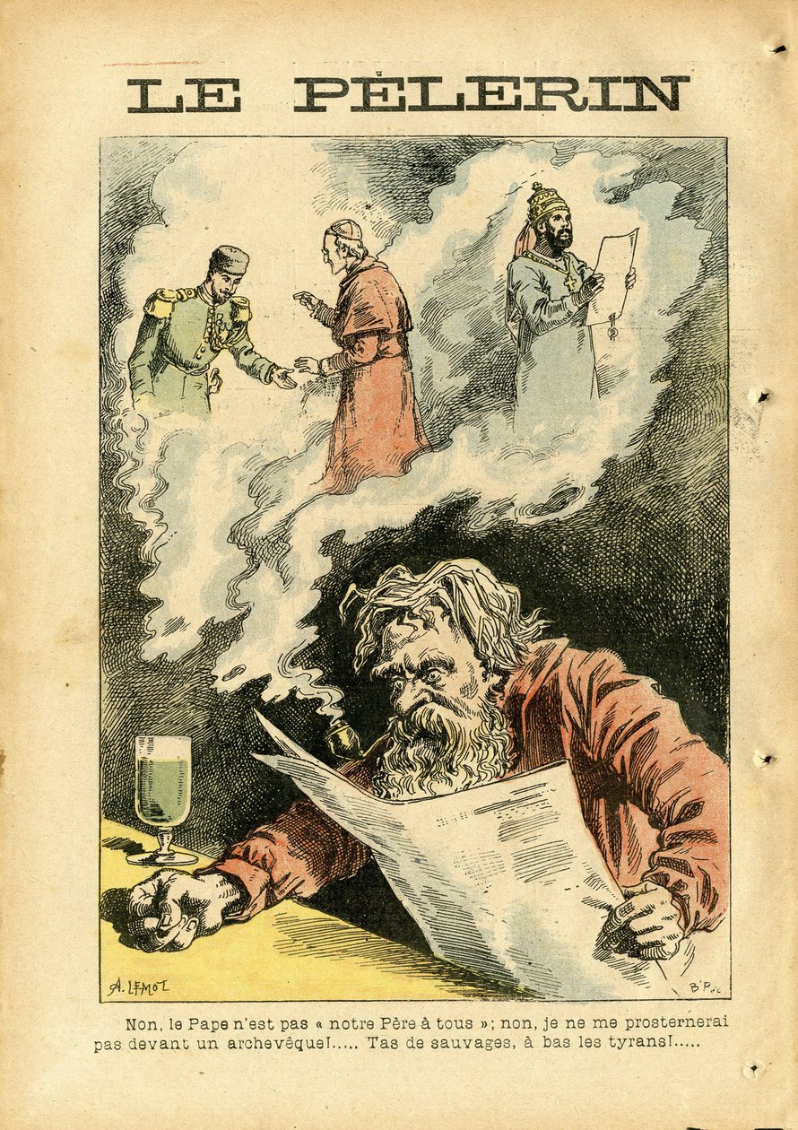 Illustration of Achille Lemot (1846-1909) in Le Pelerin by Achille Lemot