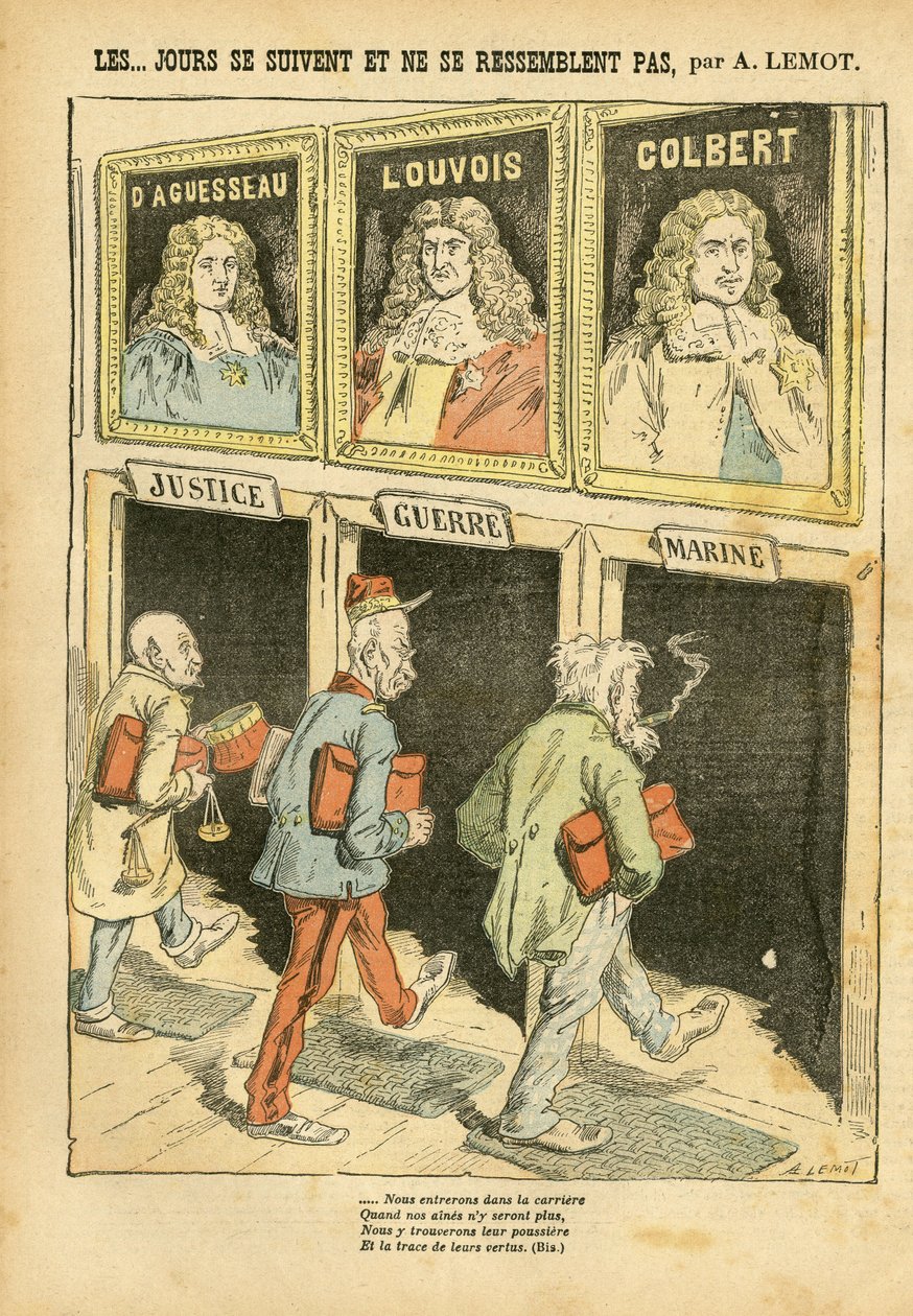 Illustration in Le Pelerin by Achille Lemot