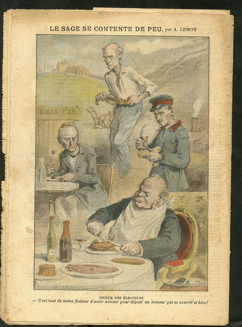 Illustration of Achille Lemot (1846-1909) in Le Pelerin by Achille Lemot