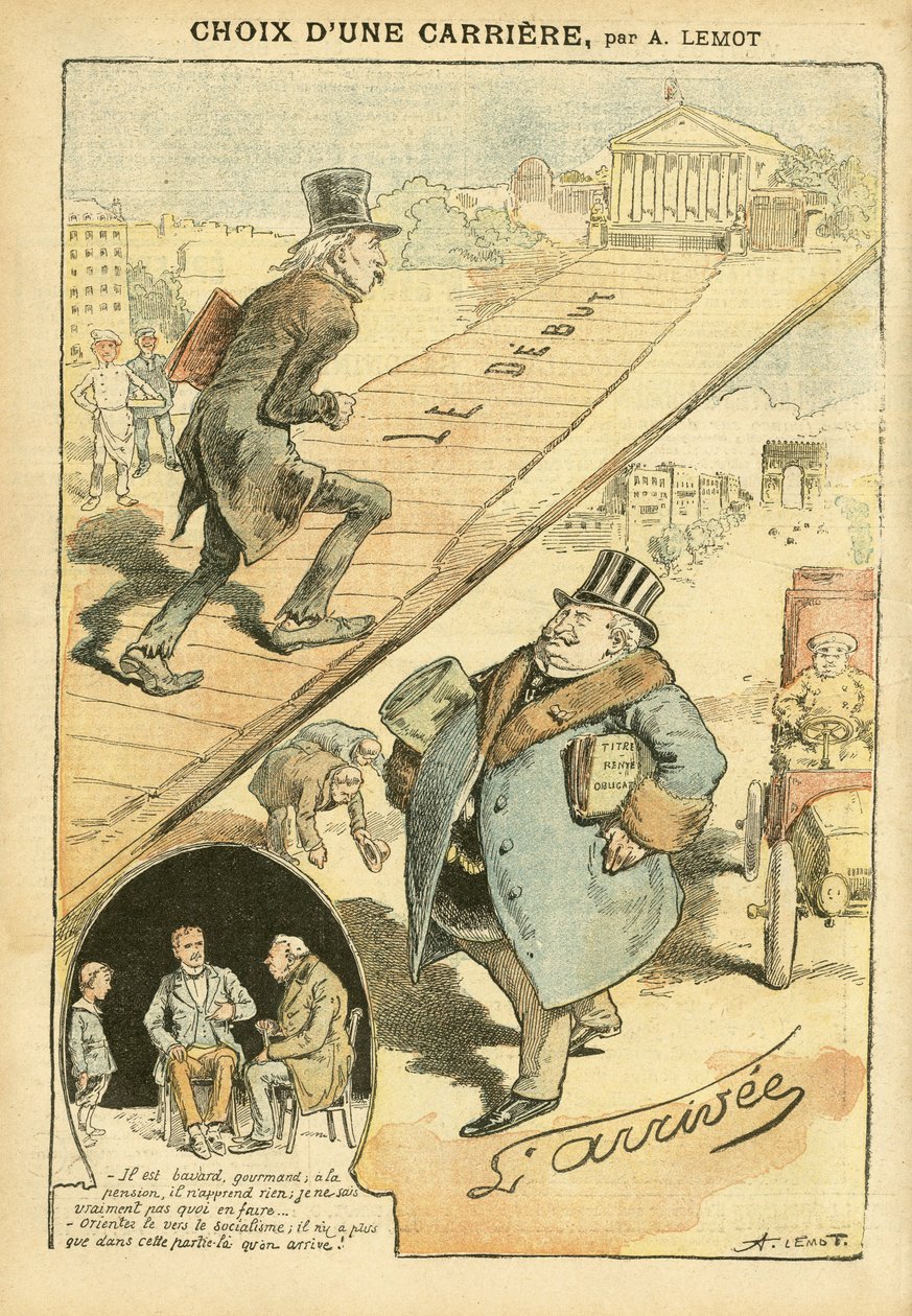 Illustration of Achille Lemot (1846-1909) in Le Pelerin by Achille Lemot