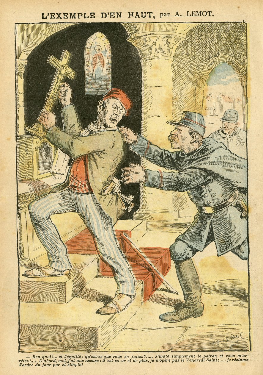 Illustration in Le Pelerin by Achille Lemot