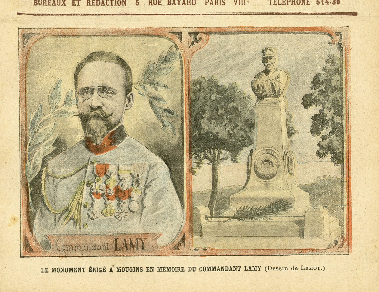 Illustration in Le Pelerin by Achille Lemot
