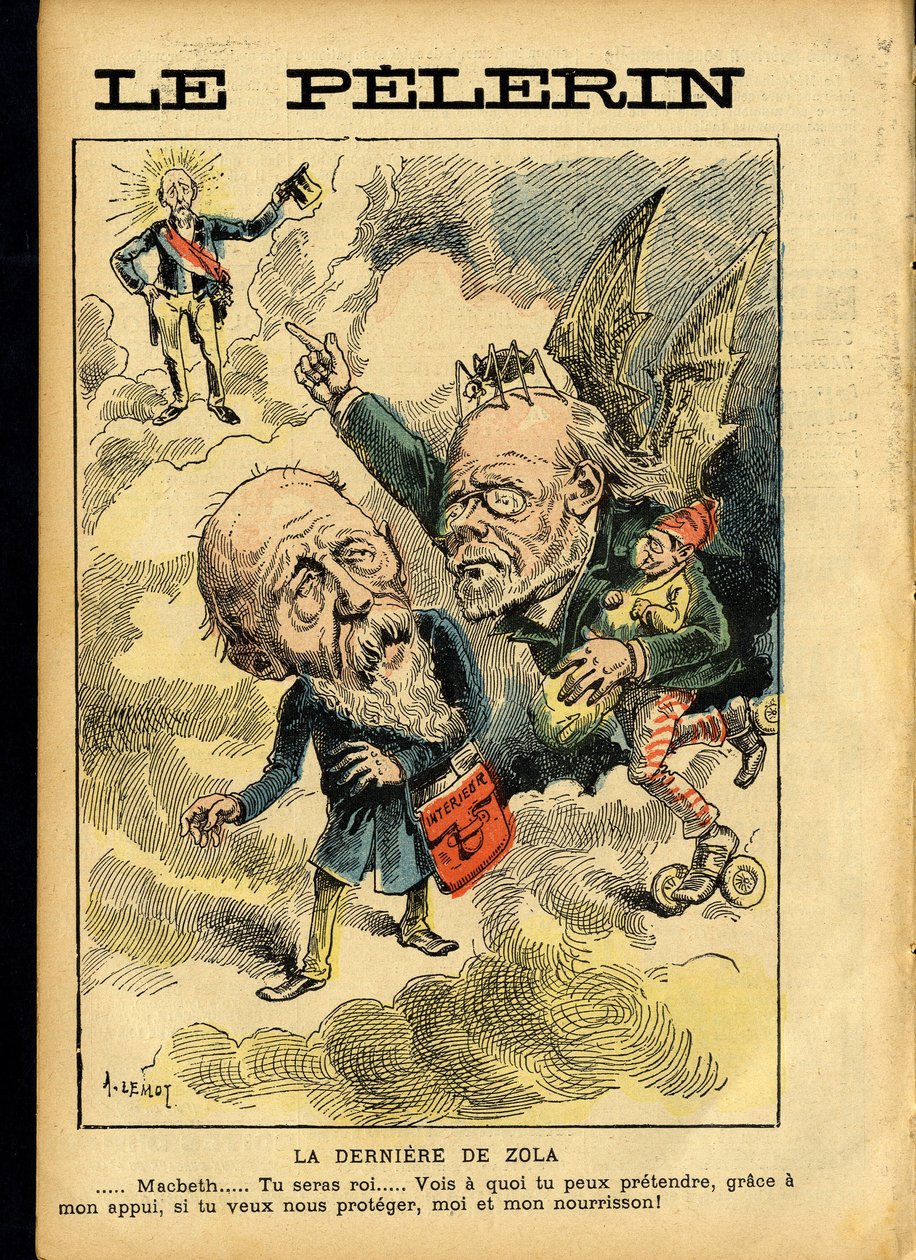 Illustration of Achille Lemot (1846-1909) in Le Pelerin by Achille Lemot