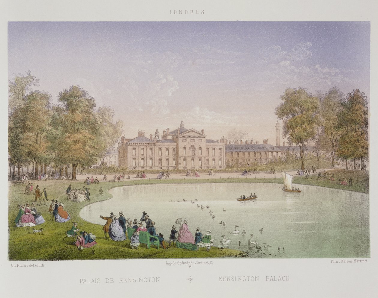 Kensington Palace, c.1862 by Achille Louis Martinet