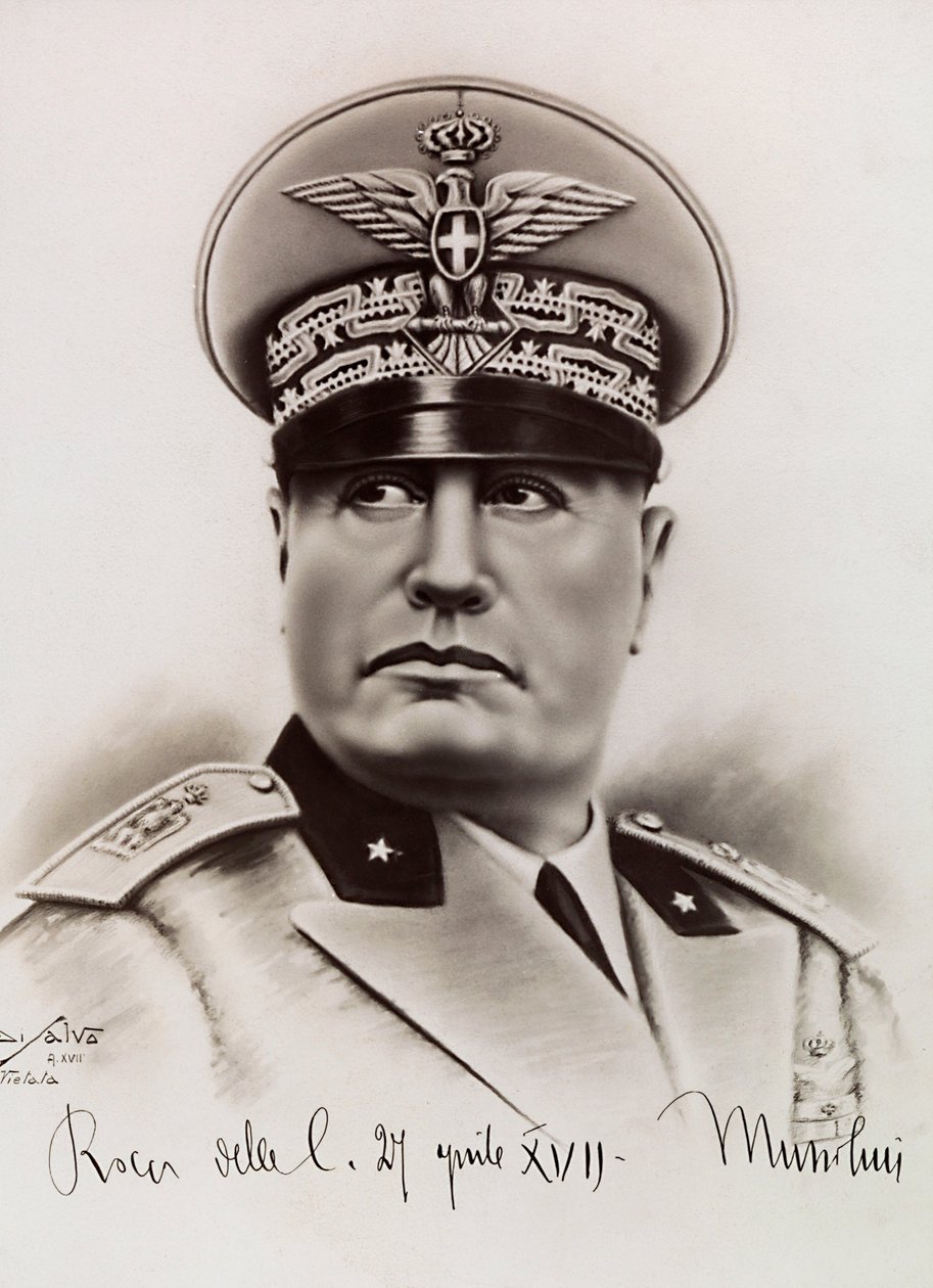 Benito Mussolini, 27 April 1931 by Achille Villani