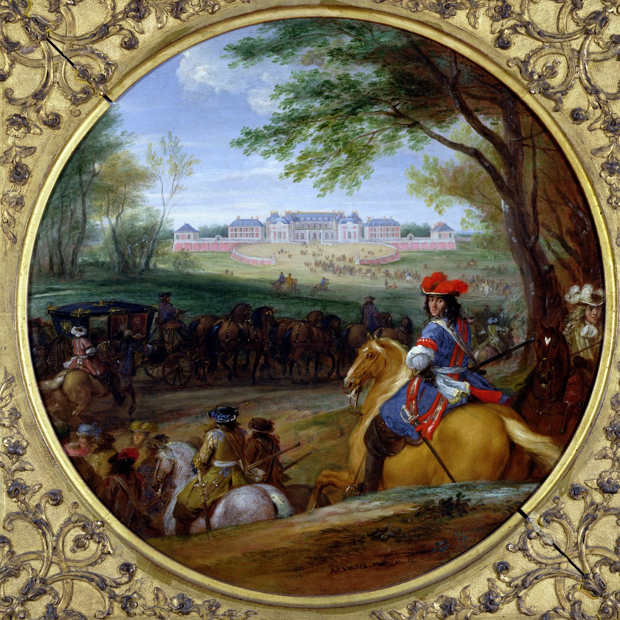 View of the Palace of Versailles in 1669 by Adam Frans van der Meulen
