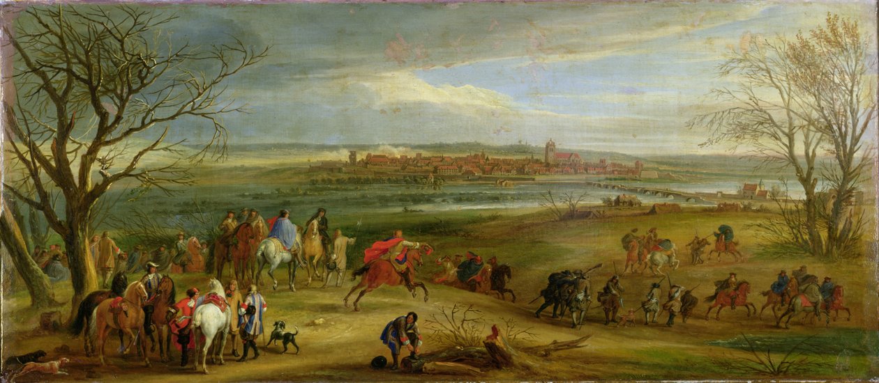 View of the Siege of Dole, 14 February 1668 by Adam Frans van der Meulen