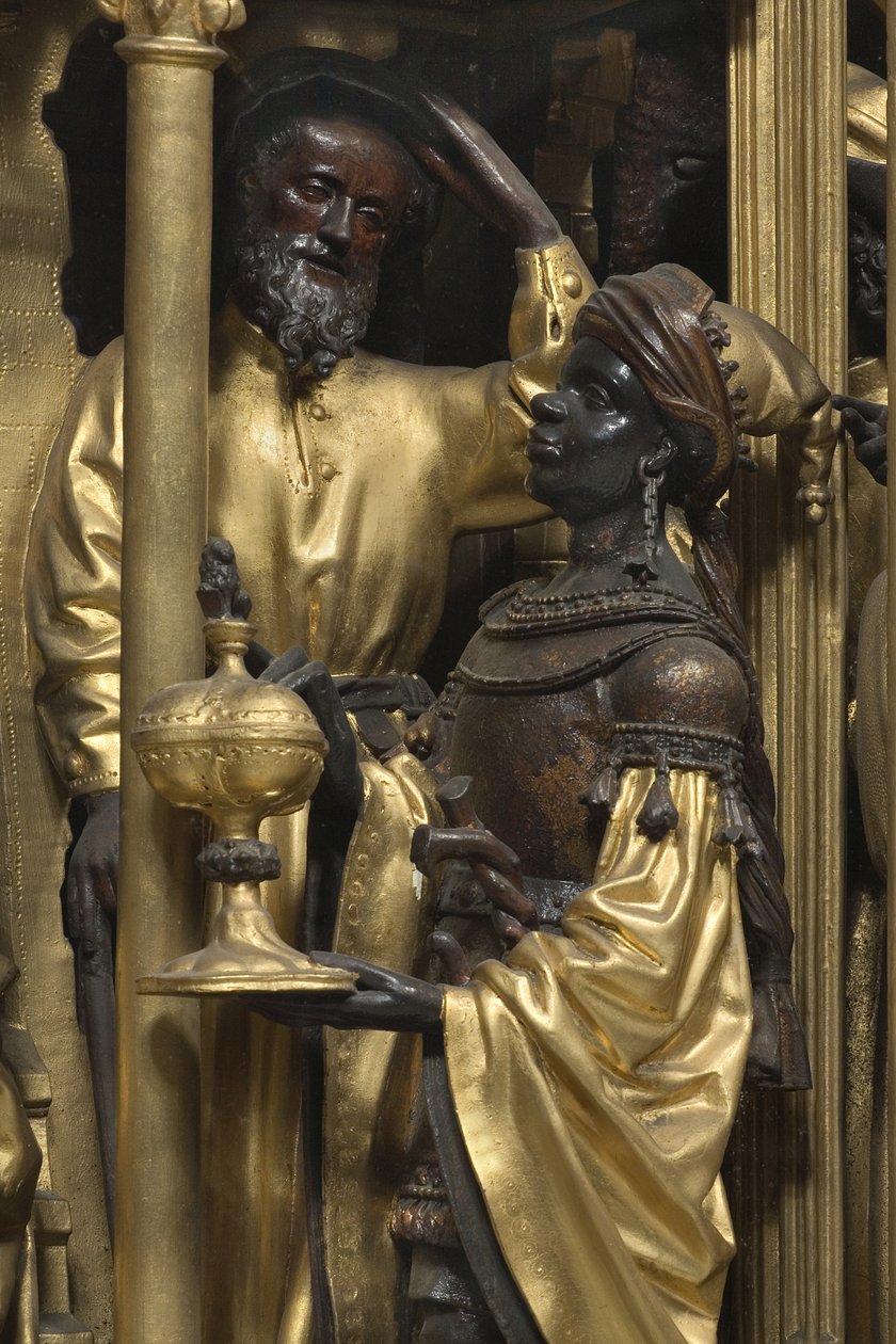 Adoration of the Magi (detail) by Adam (school of) Kraft