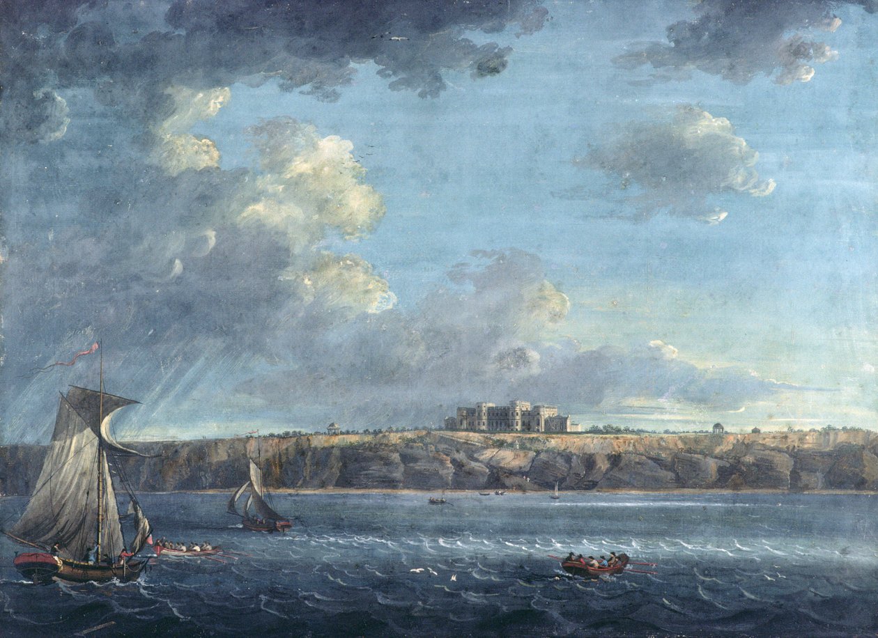 Highcliffe, near Christchurch, from the Sea by Adam Callander