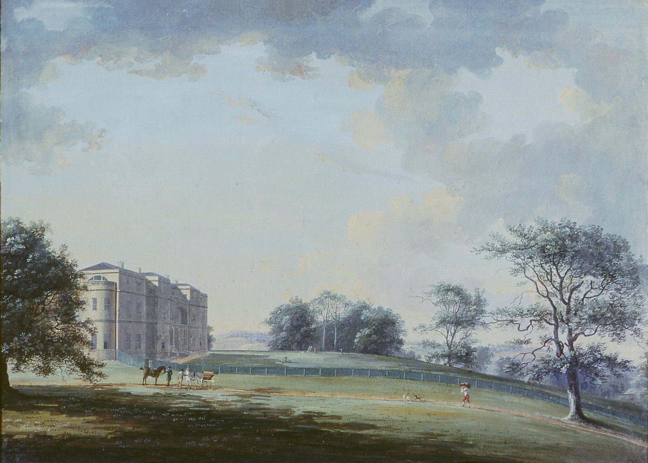 Highcliffe, near Christchurch: the Entrance Front with Horse and Carriage by Adam Callander